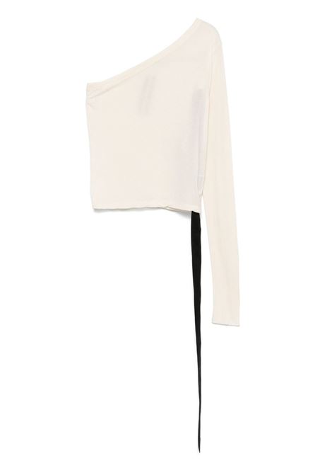 Ivory asymmetric Ziggy T-shirt Rick Owens DRKSHDW - women